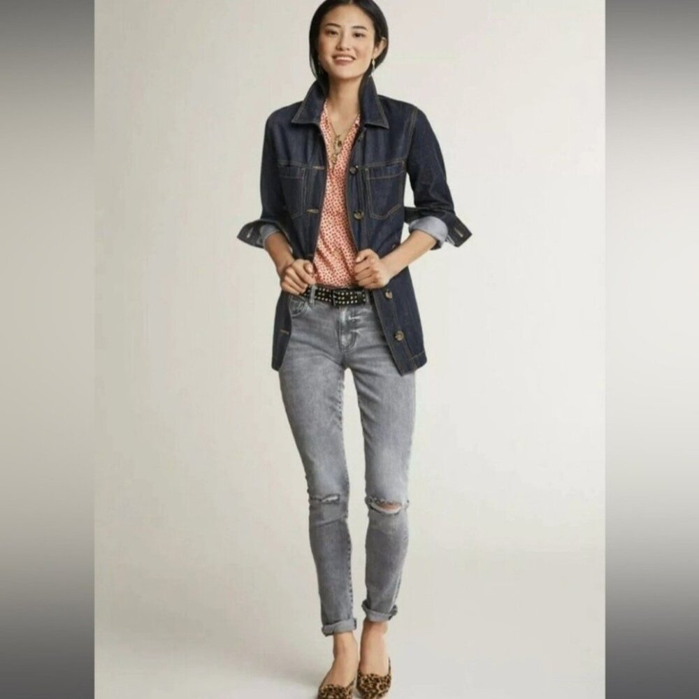 High Skinny Gray Vapor Wash Denim Jeans #3939